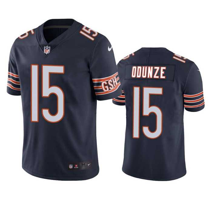 Men & Women & Youth Chicago Bears #15 Rome Odunze Navy 2024 Draft Vapor Football Stitched Jersey->chicago bears->NFL Jersey